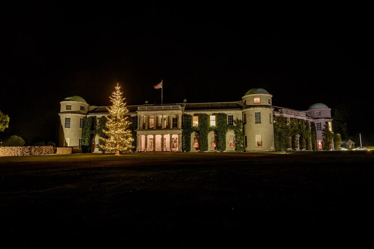 Goodwood House at Night, just 2 miles away