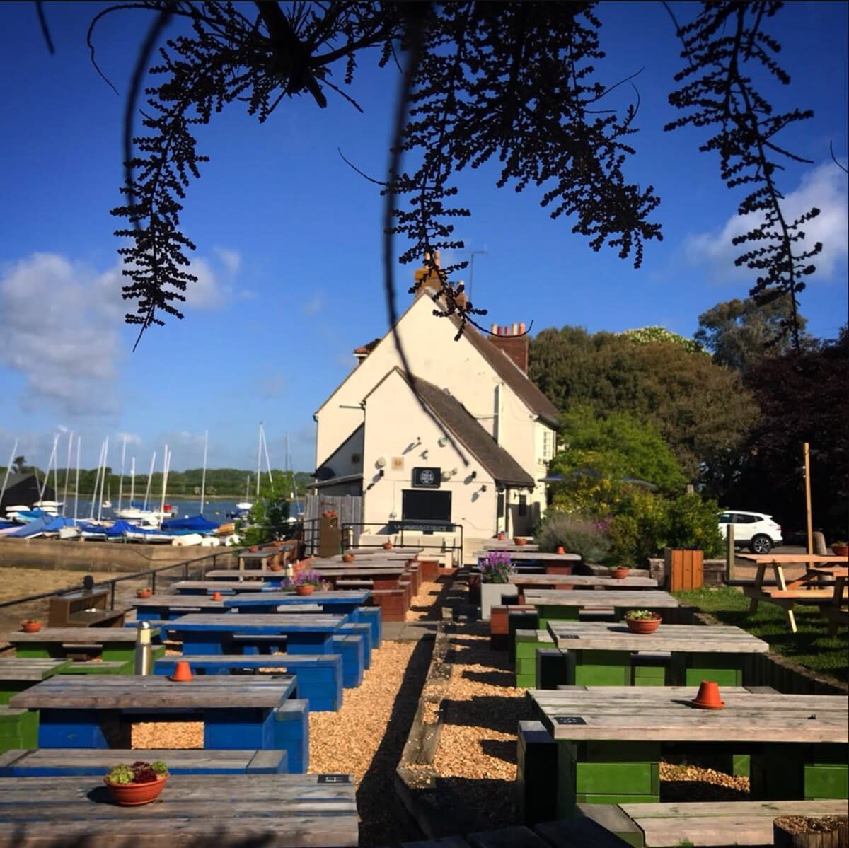 Explore the culinary delights on this coastline (pictured: The Crown and Anchor, Dell Quay).