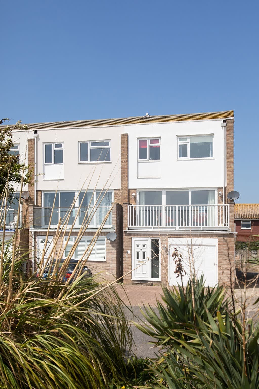 A view of the house from the outside.
