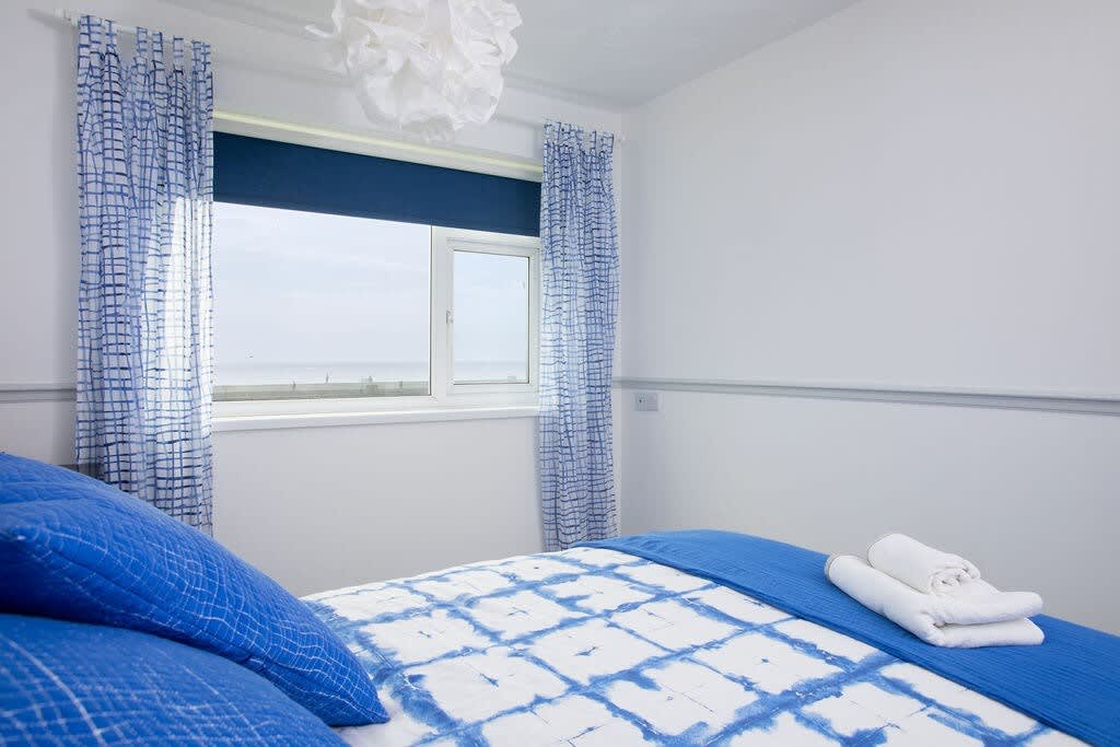 Wake up to sea views and blue skies.
