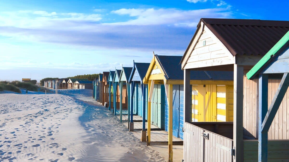 Beautiful huts at West Wittering.