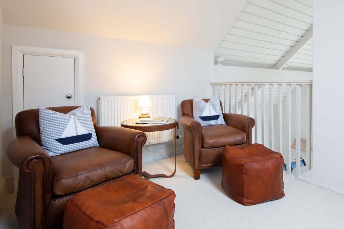 And here is that galleried study. Take a seat!