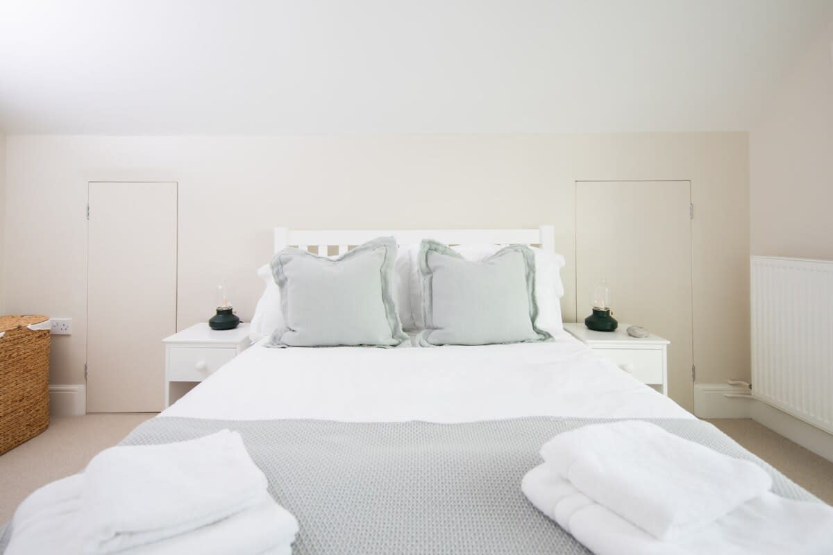 Your beautifully presented double bed (this has now been replaced for a king bed).