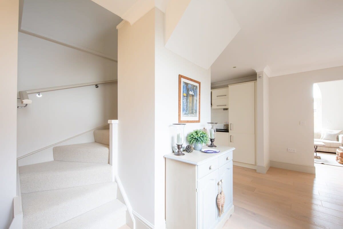 Up the stairs to more luxury