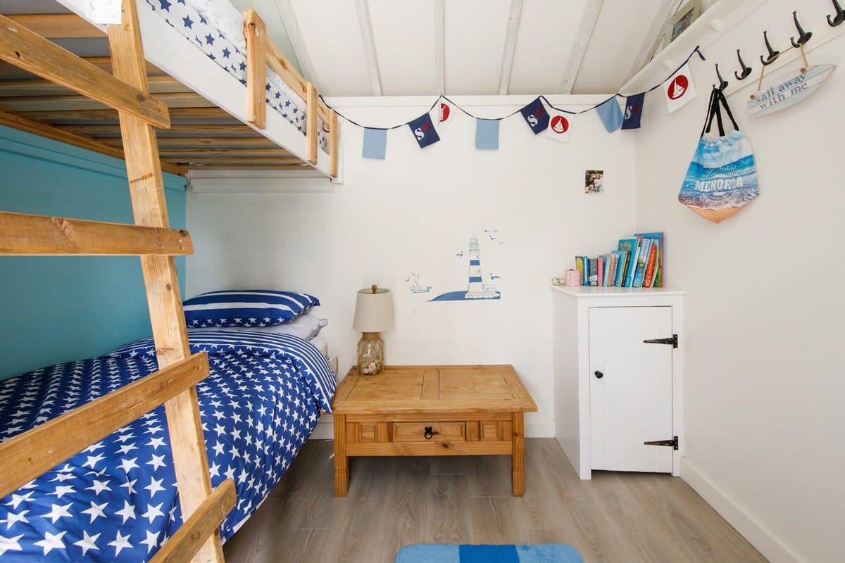 Please note the bunk beds are only suitable for children.