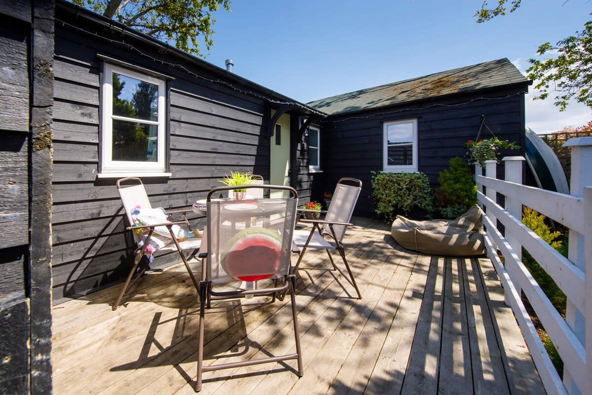 You have your own decked area for morning coffee or an evening drink.