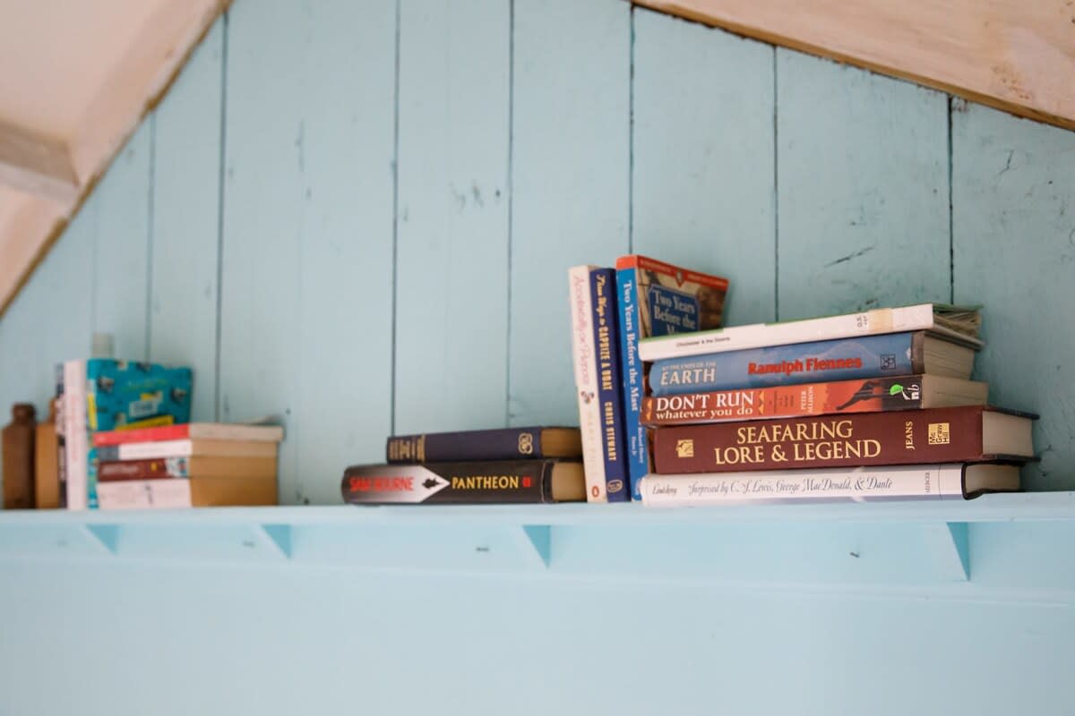 Enjoy a good book over a cup of tea.