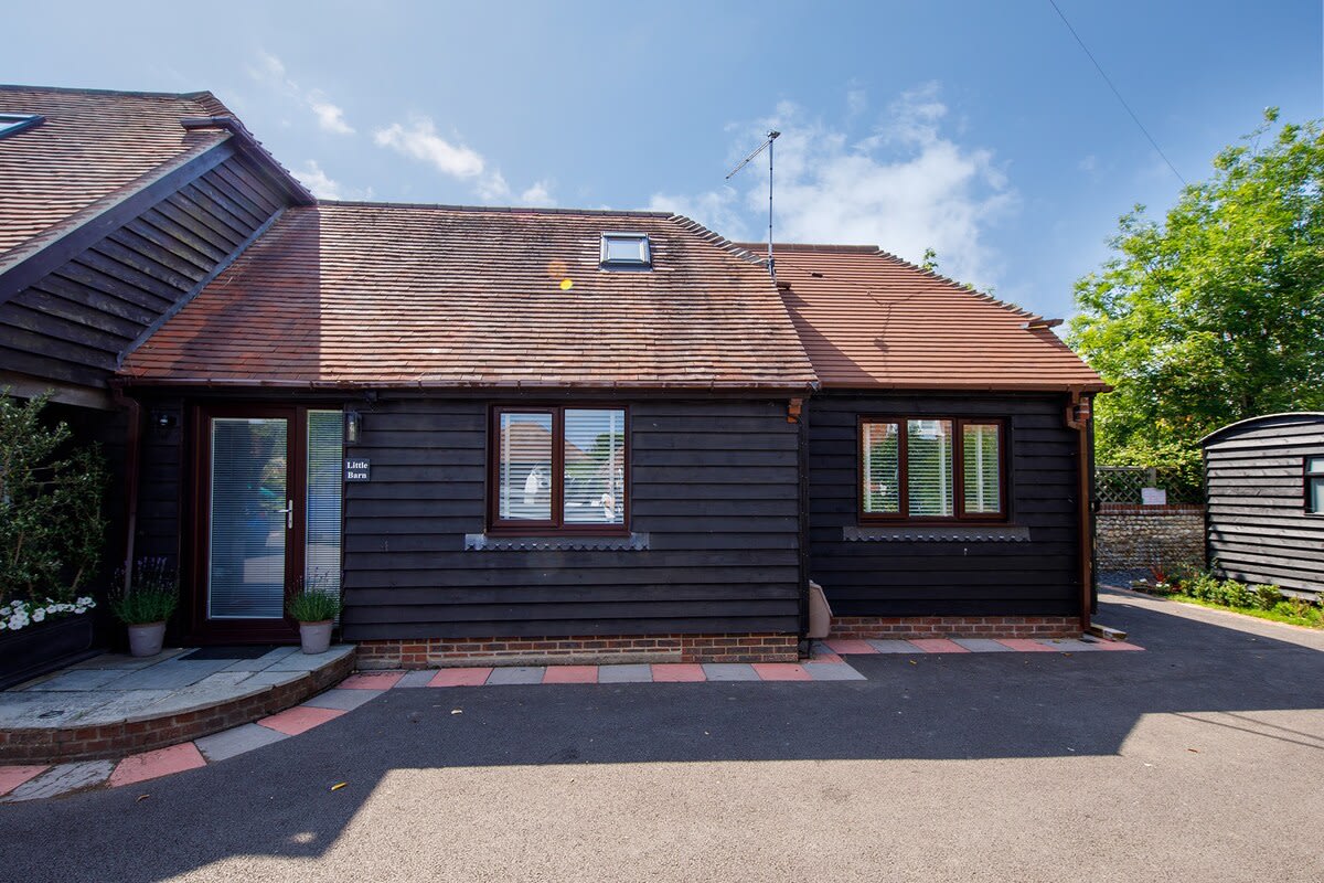 The outside of the annex, with its private entrance. You can park your car here.