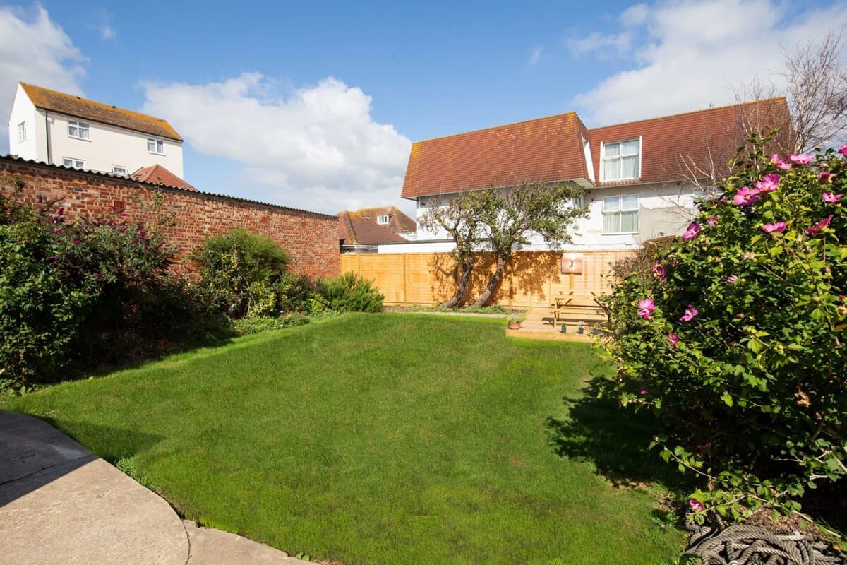 Guests have access to the rear garden that is shared with the downstairs apartment