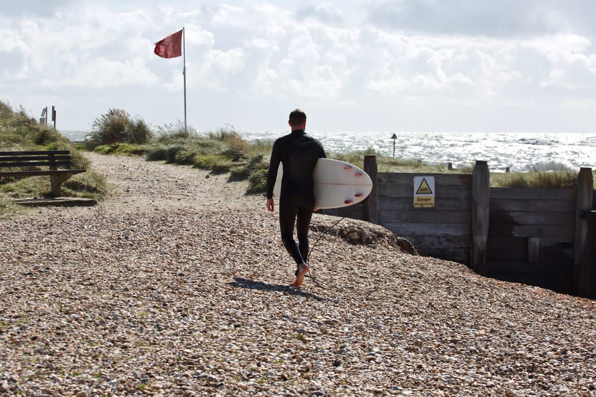 West Wittering Beach is a great surf/kite surf and paddle board area