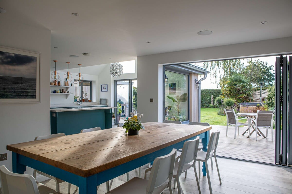 Enjoy those delicious meals with a lovely view of the garden