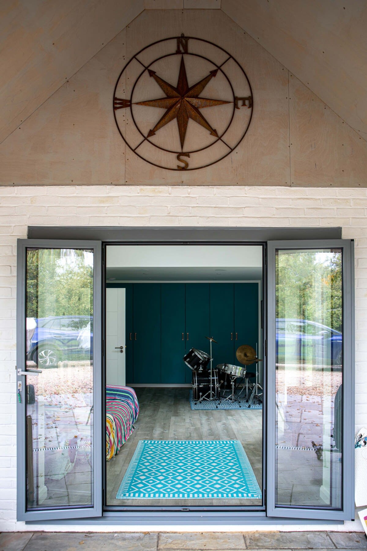 The side entrance into the games room, also gives access to the second garden and swimming pool