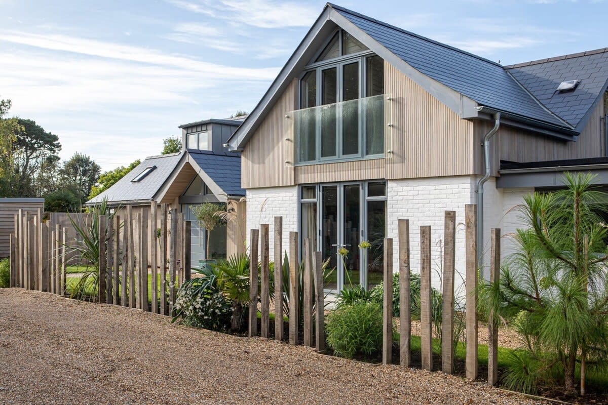 Marvel at the contemporary architectural design of the house