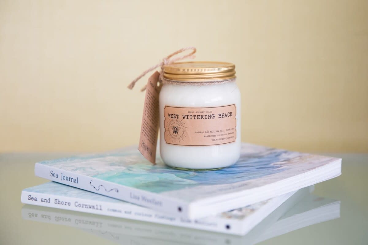 There are coastal touches throughout the apartment.