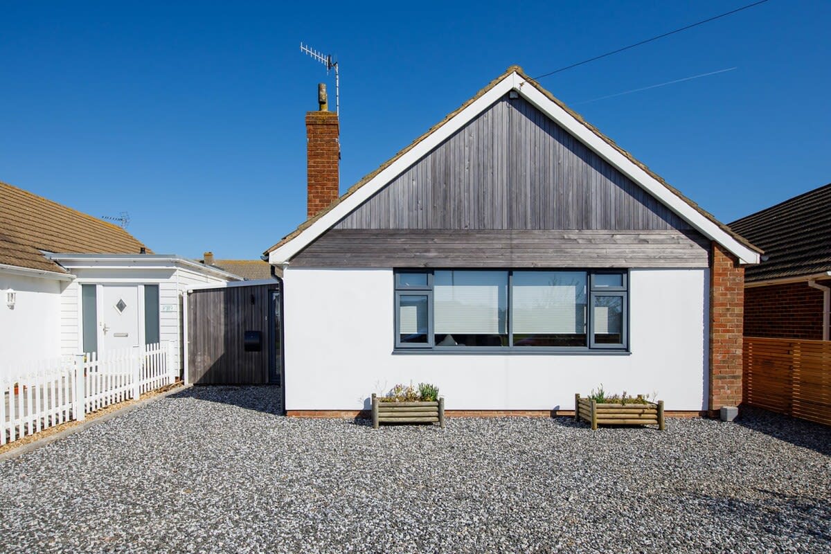 Front view of your East Wittering vacation oasis