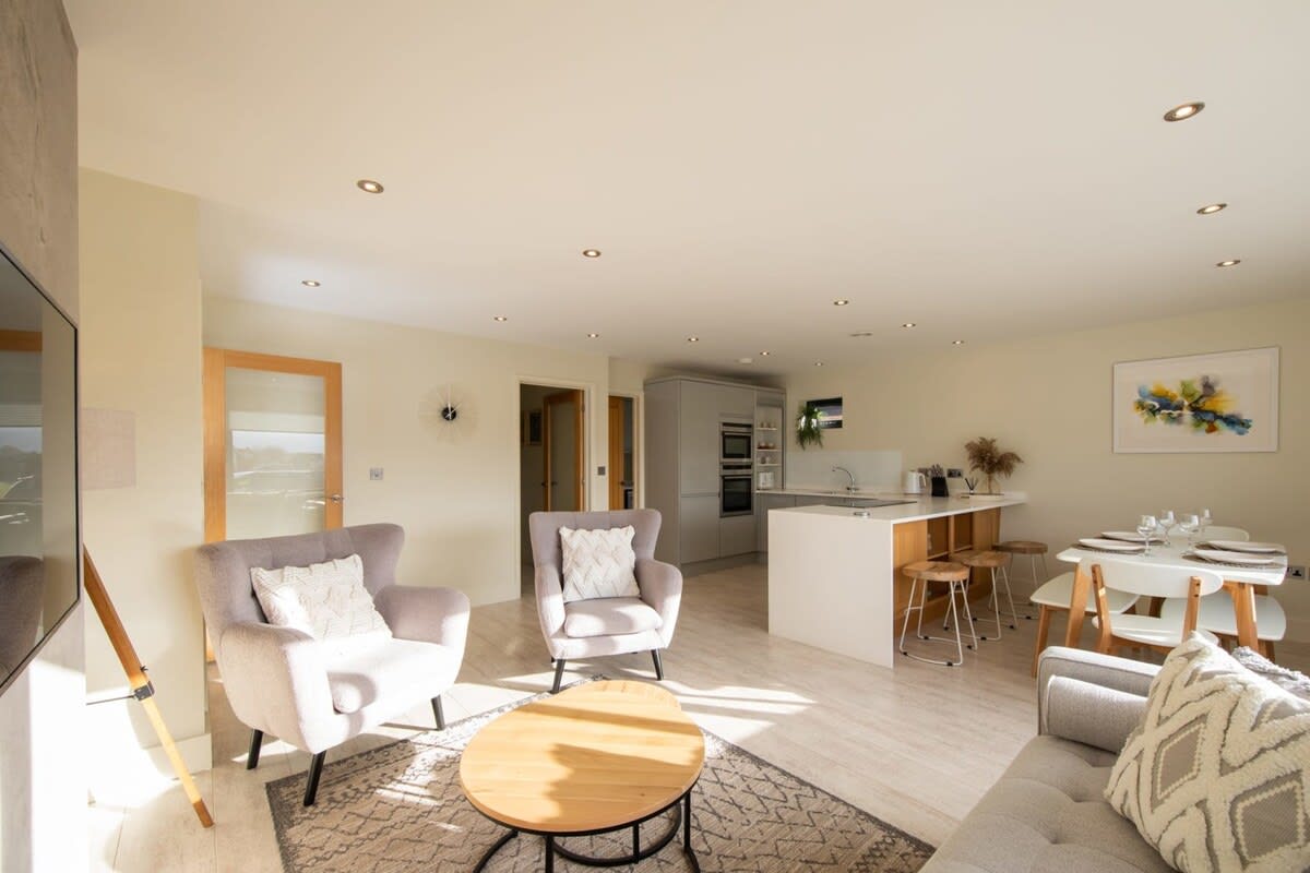 Enjoy the view from the comfy sofa