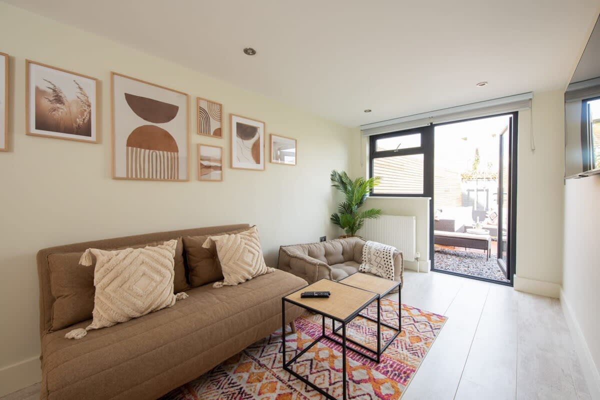 Serene lounge offers another indoor area to relax