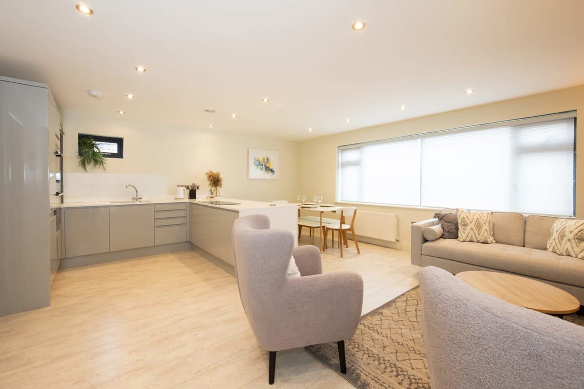 The fun never stops in the open-design living area