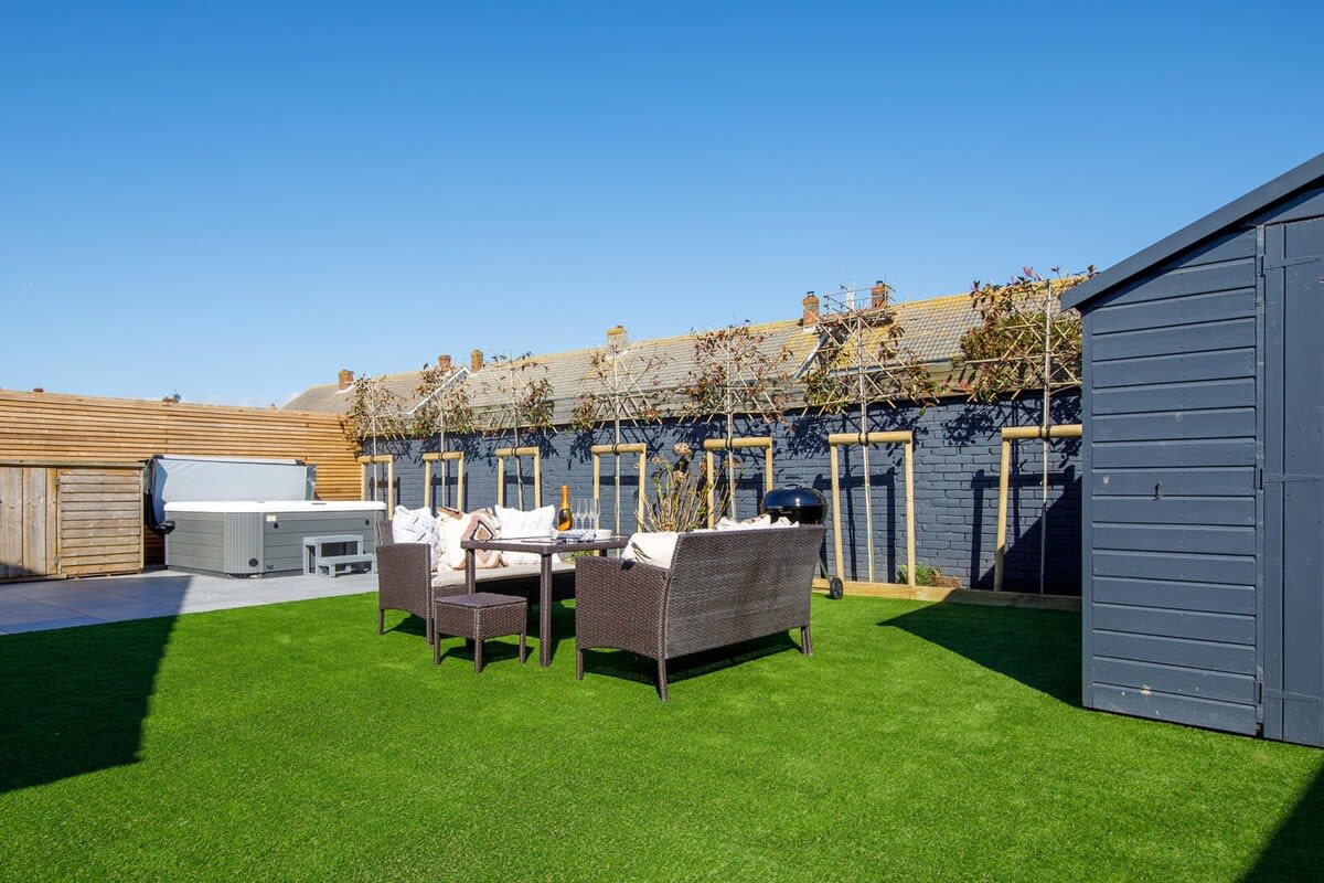 Glorious garden area is ideal for outdoor activities