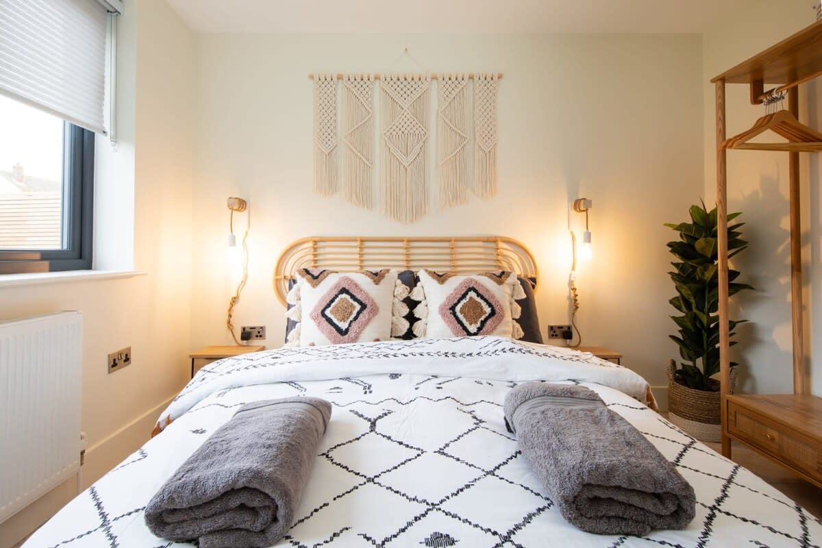 Rest your head on the stylish pillow