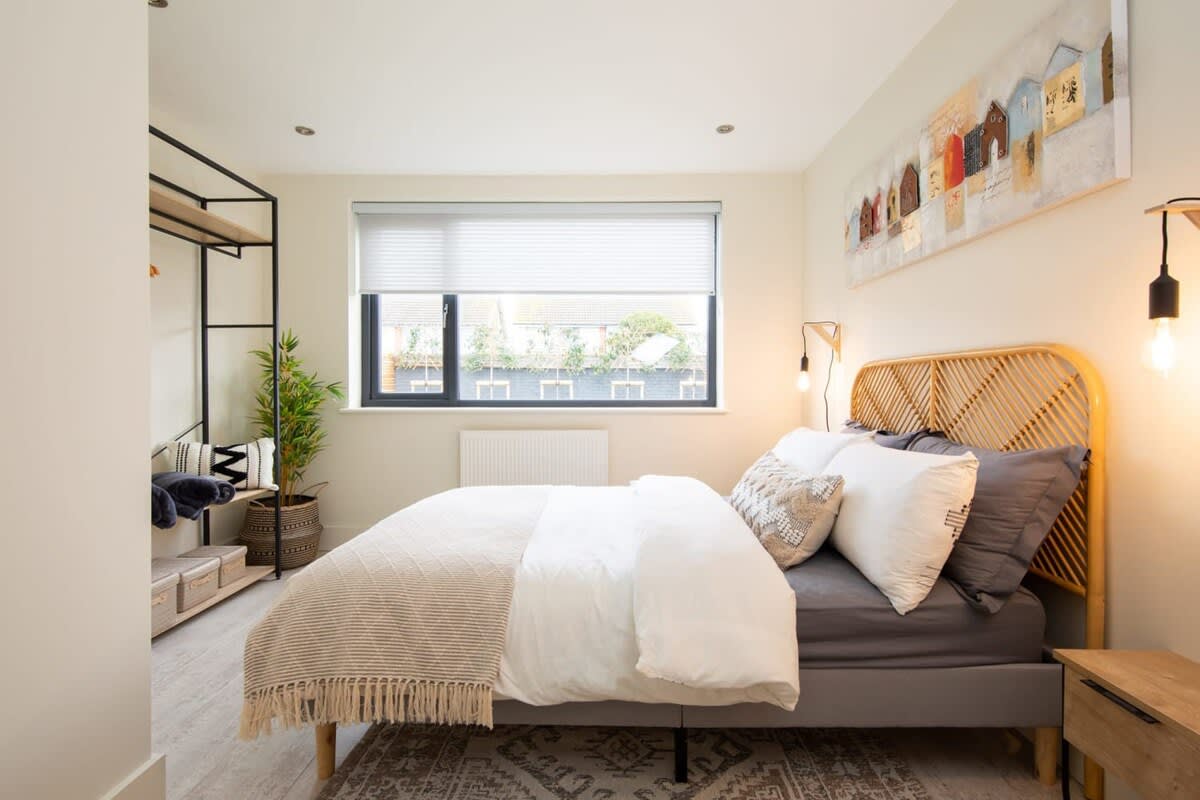 All home areas, including this bedroom, bask in the sunlight