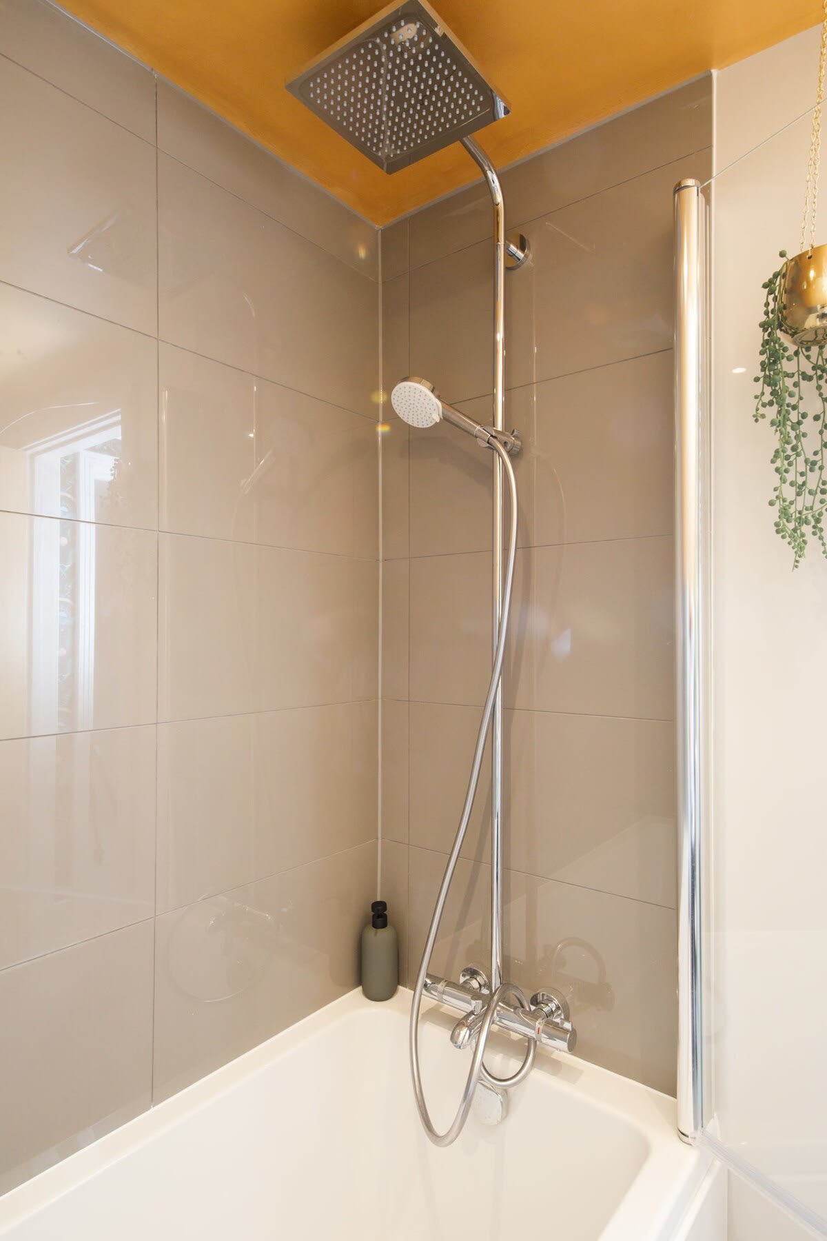 Shower off after a day at the beach.