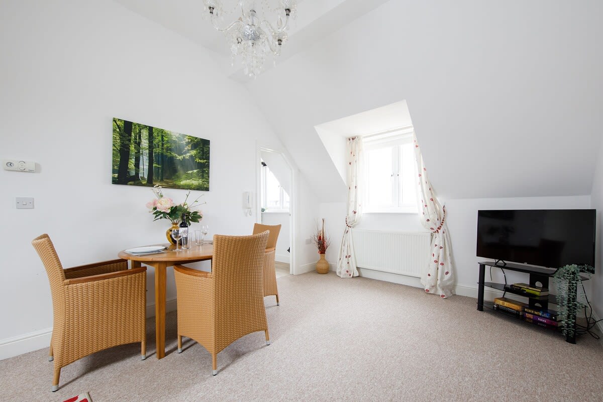 Dining space and Smart TV