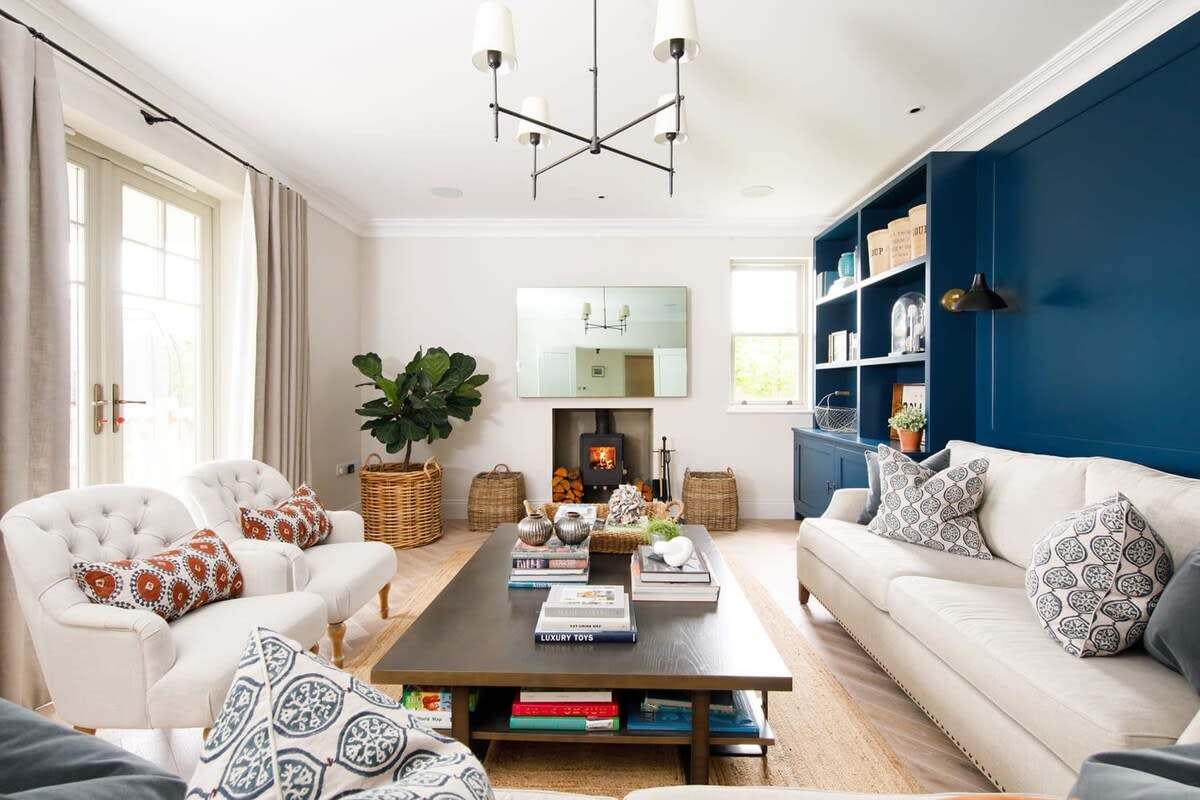 The warm and soothing drawing room is perfect for a family gathering