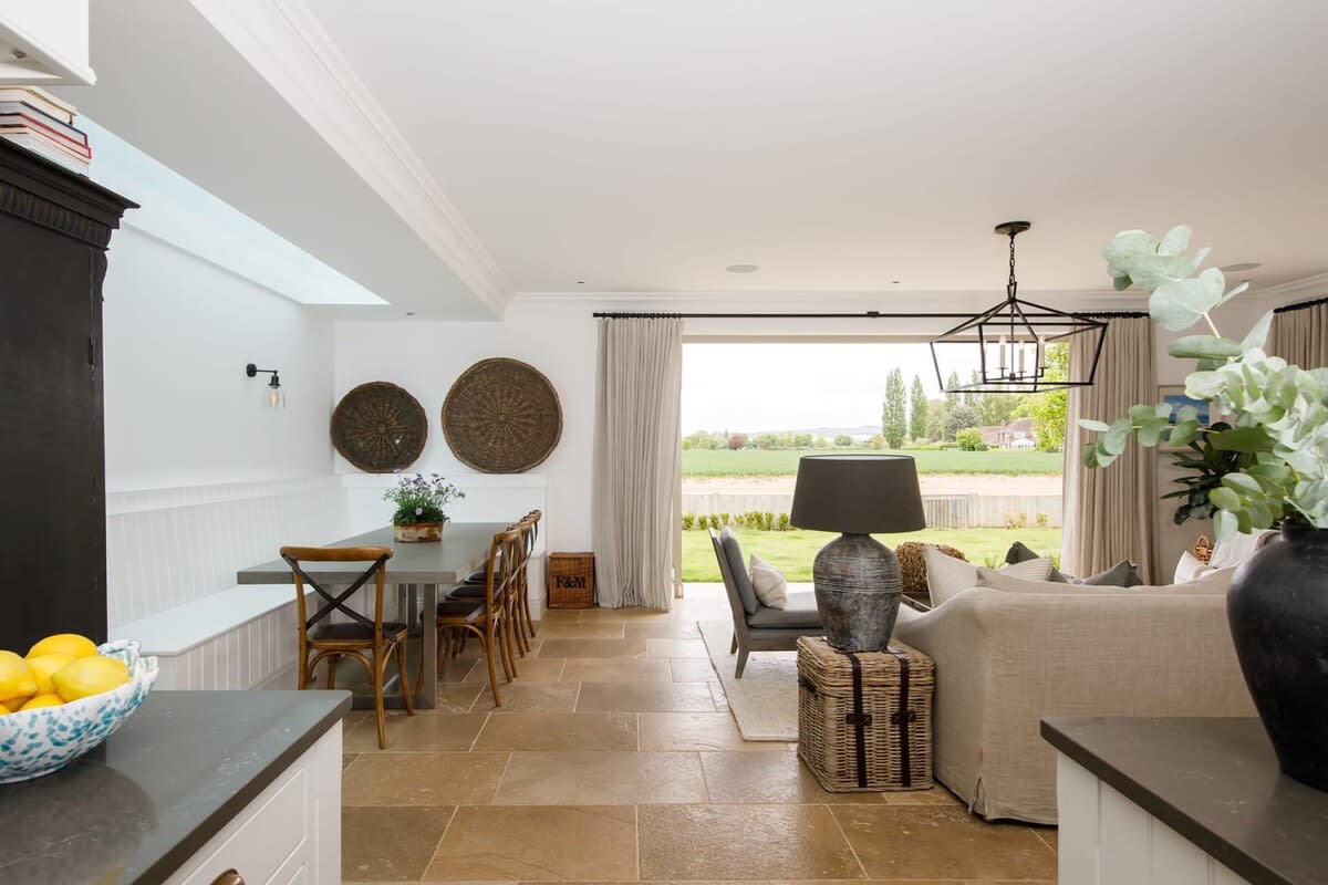 Serving those tasty delicacies was never more accessible as the dining table was next to the kitchen