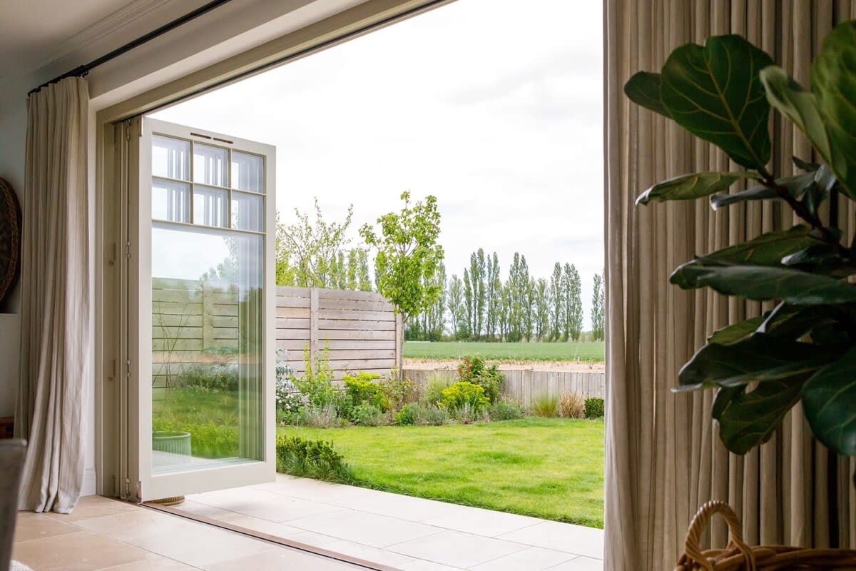 Marvelous views can be enjoyed from the sofa's comforts