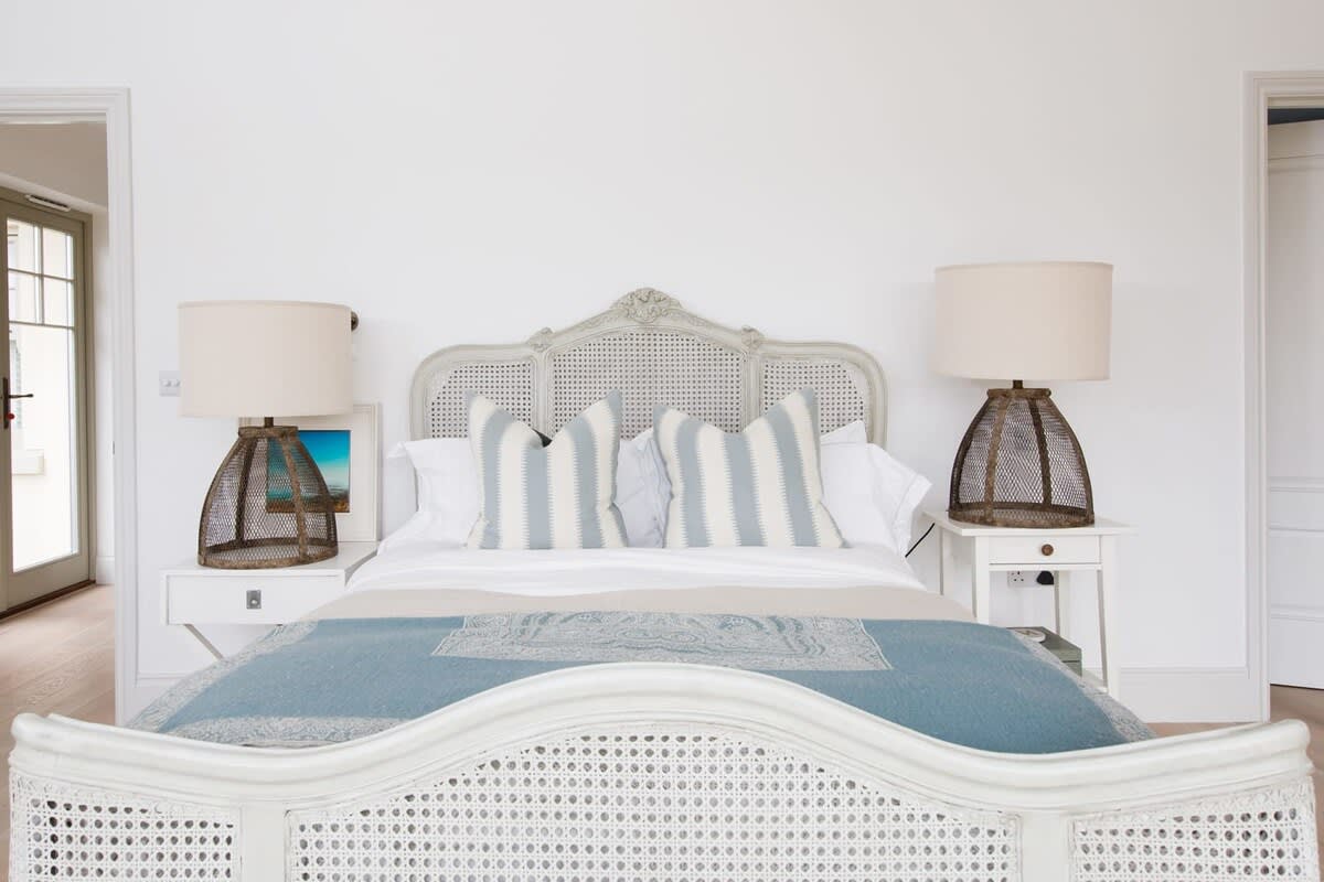Bedrooms are designed to complement Bosham’s seaside location