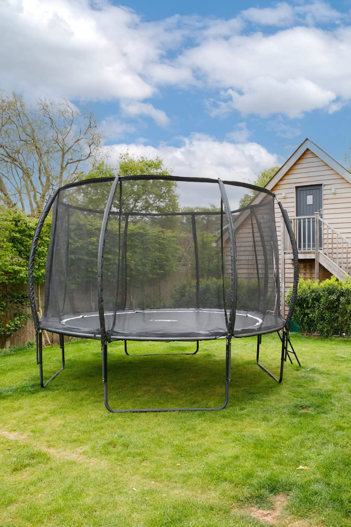 Once the kids see the trampoline, they’ll never want to get off it
