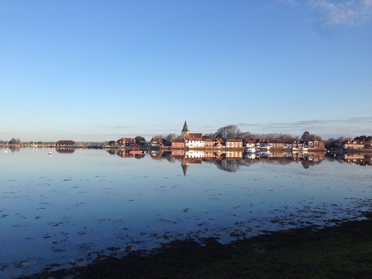 Bosham sits on the waters edge of Chichester Harbour.