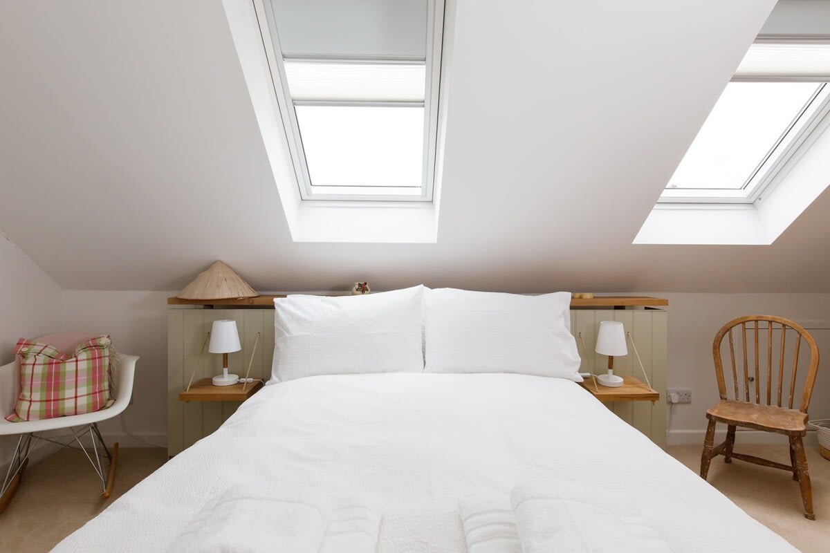 King room with comfy bed and bedside tables.