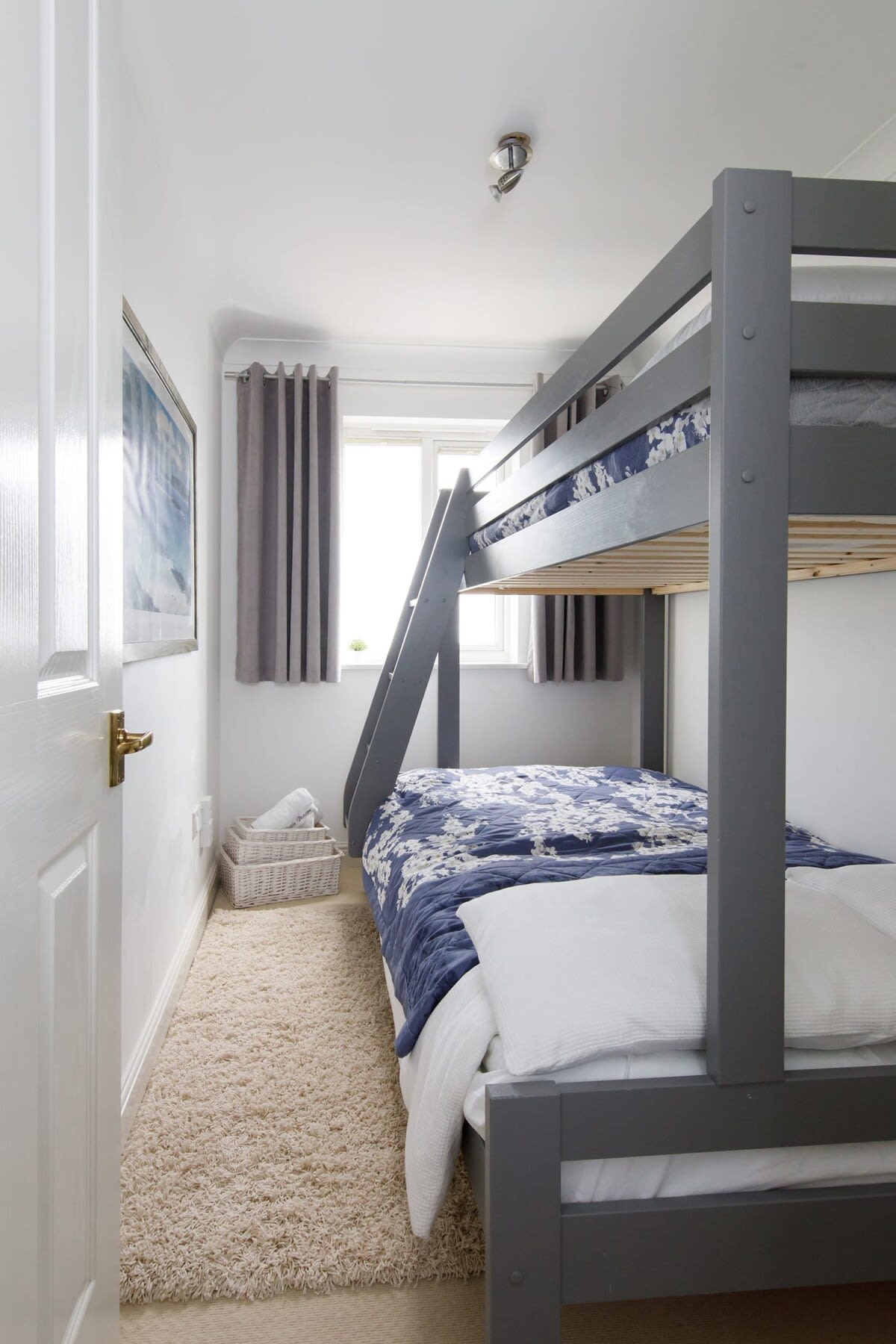 The bunk room is perfect for siblings or friends to share.