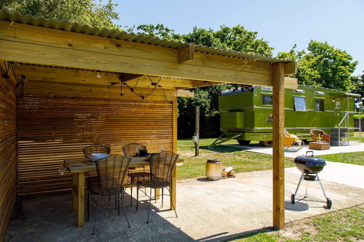 You have your own private outside space, with BBQ, fire pit and dining furniture.