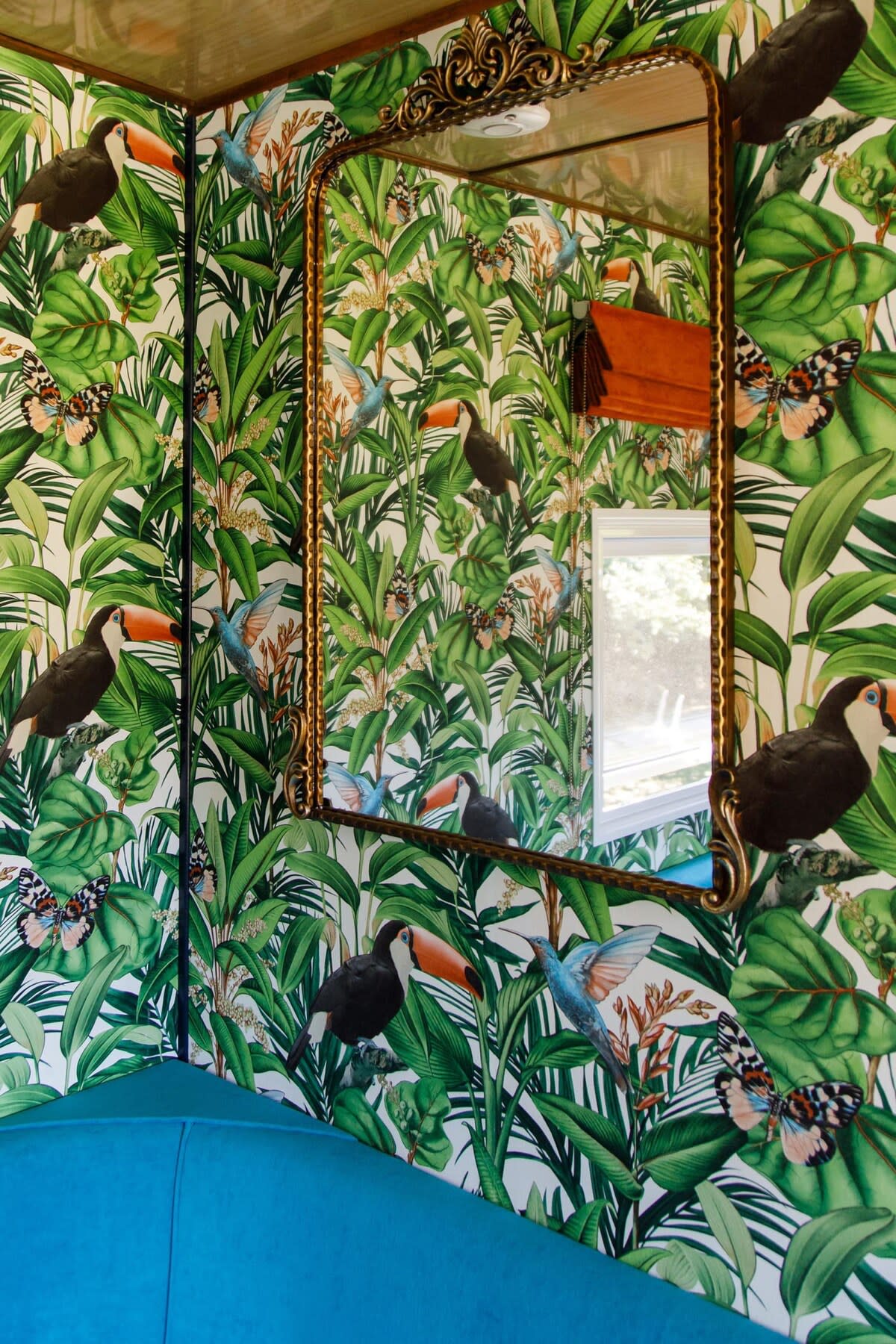 The living area is playful in decor but practical in design.