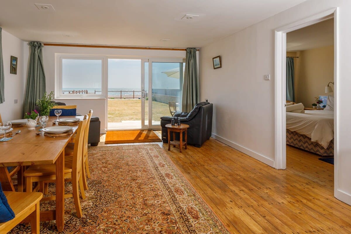 The spacious living area is perfect for families to spend quality time together.