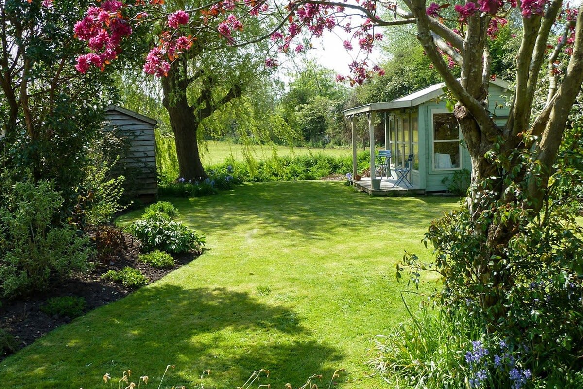 Take a stroll to the bottom of the garden and admire the surrounding countryside.