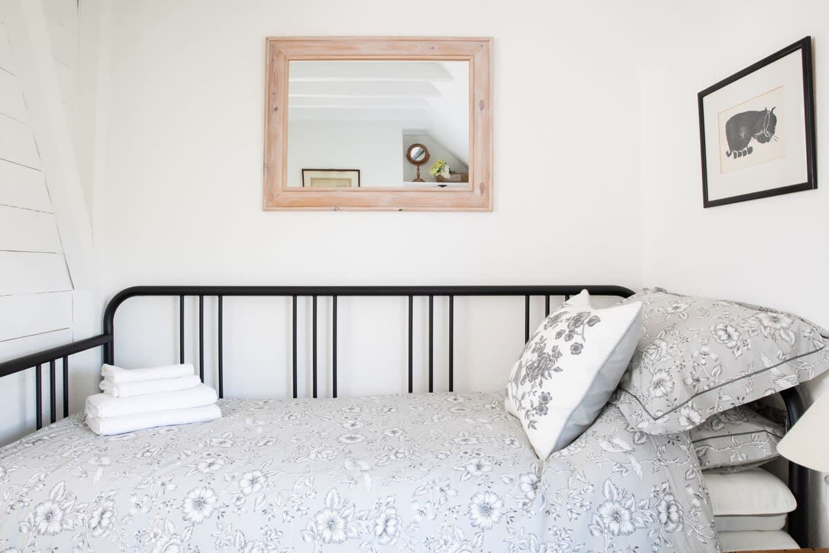 The cottage is furnished with design and comfort in mind.