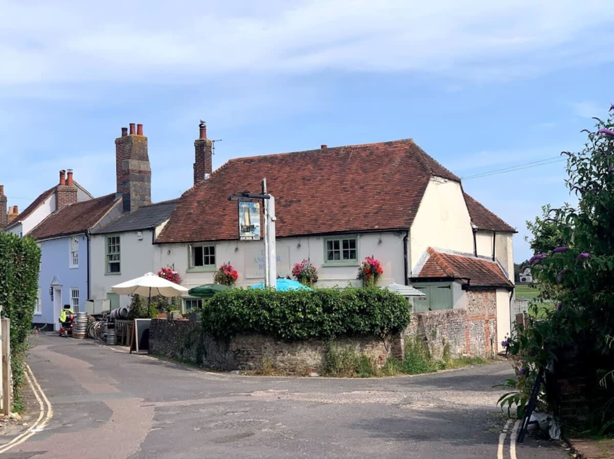 The Anchor Bleu in Bosham is a wonderful waterfront pub.