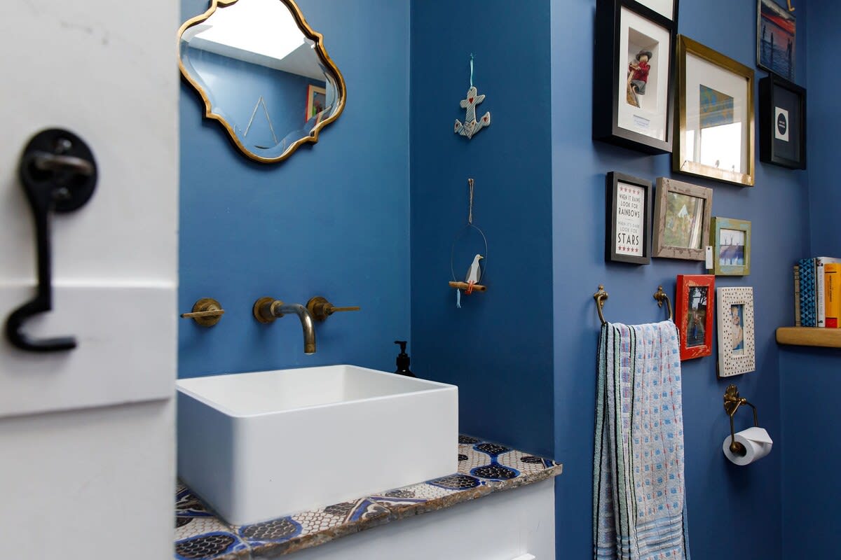 There is a handy downstairs cloakroom.