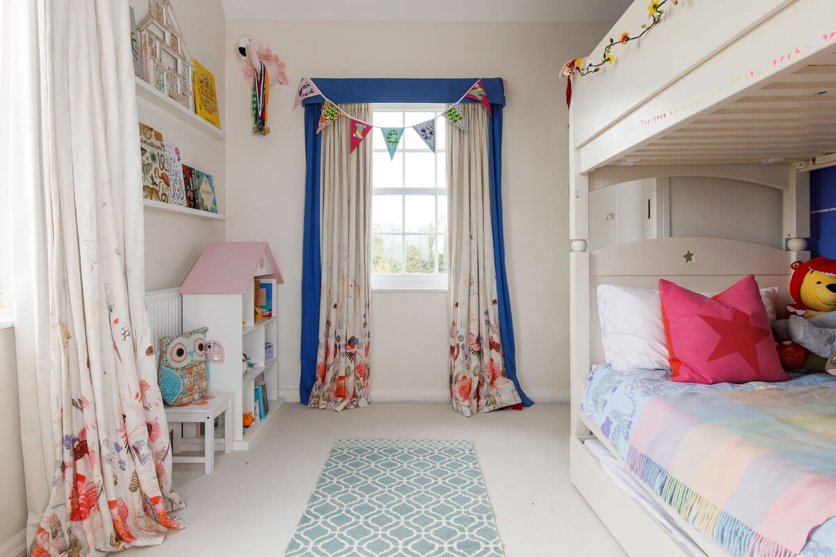 The bunk room is perfect for siblings.