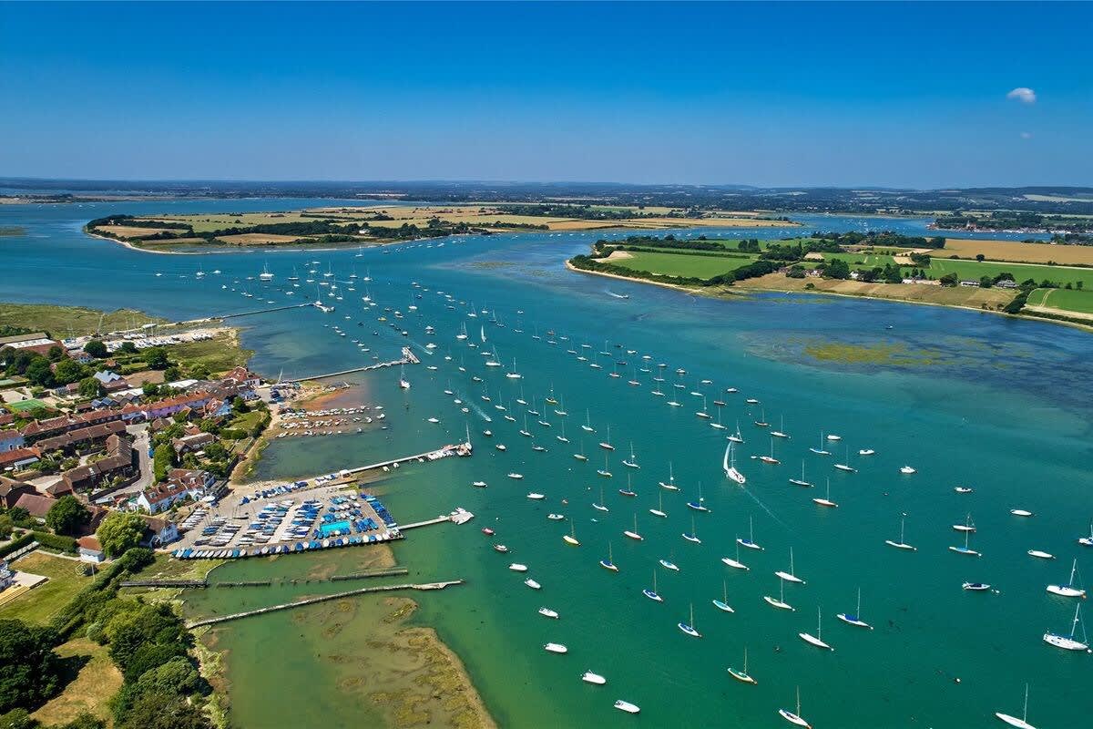 Chichester Harbour and Marina, with stunning coastal paths, quaint sailing villages and waterside pubs, is just a few minutes drive from the home.