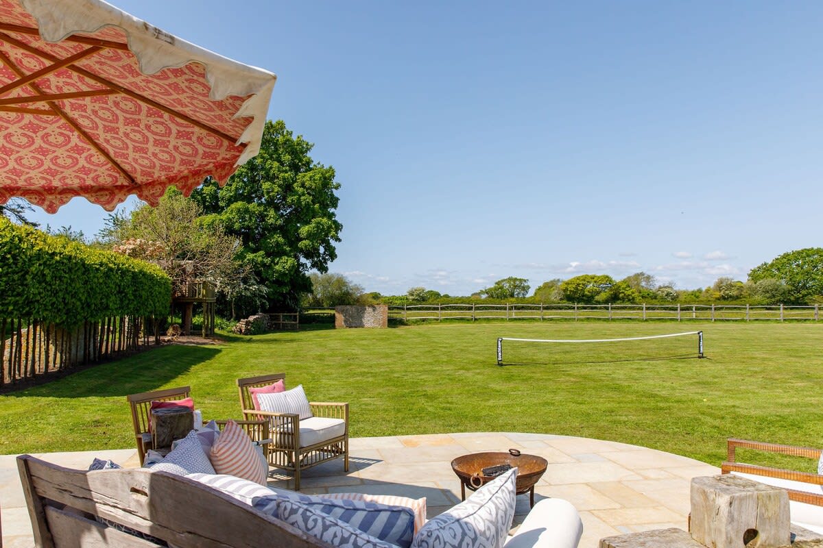 Adults can unwind while children play.