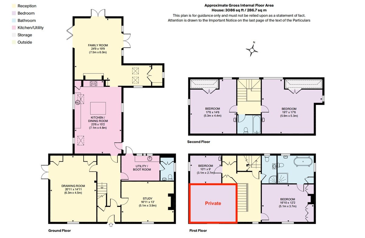 Floor plan: main house.