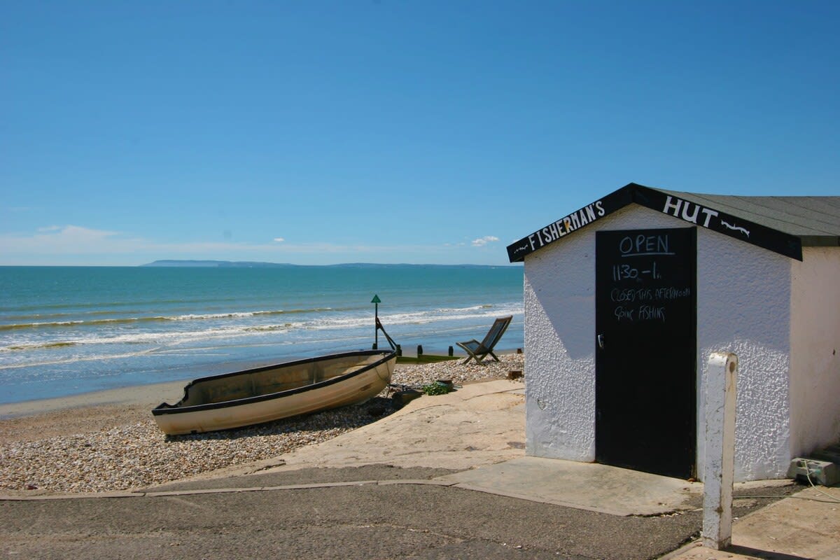 East Wittering has a pebble and wet sand beach, with fisherman's hut (head down to see what the catch of the day is!)