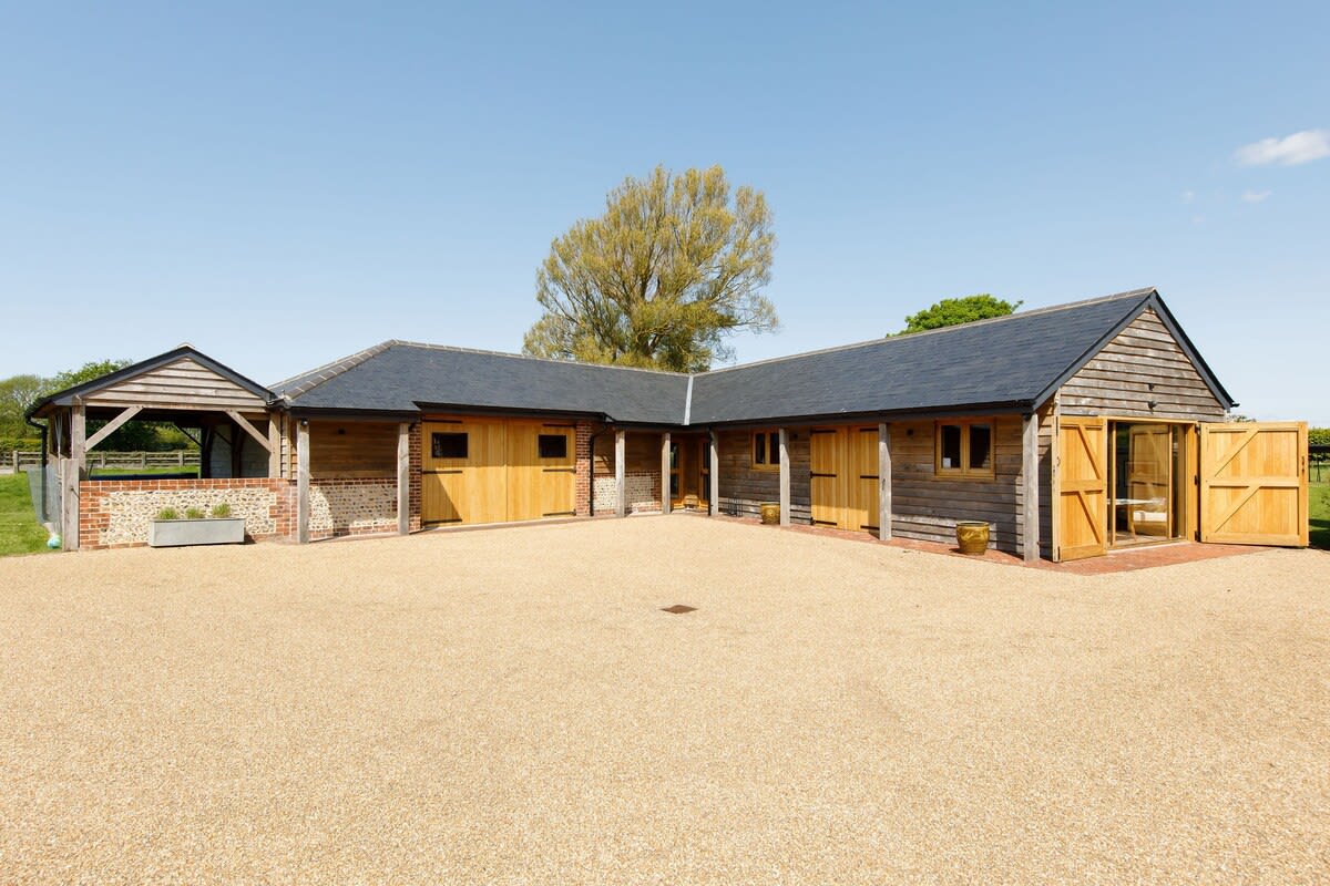 Separate from the main house, The Barn has been beautifully renovated and decorated to create a luxurious and unique dining and living space.