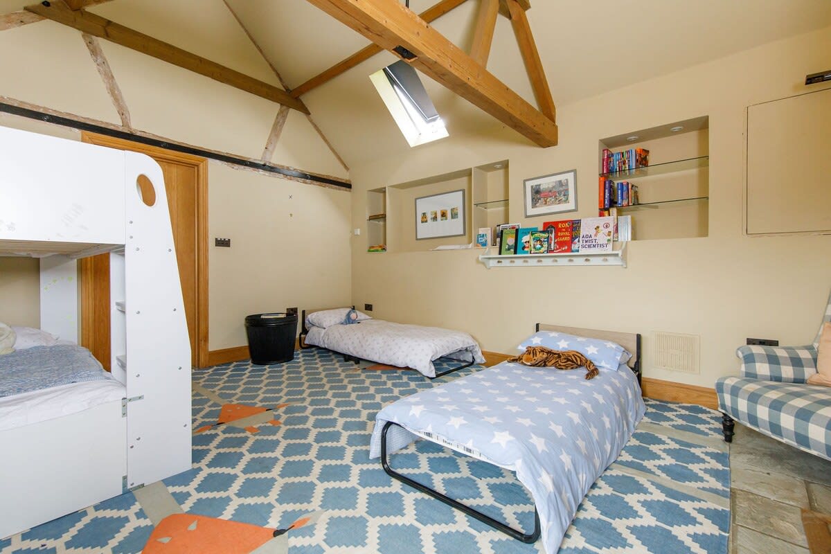 The bunk room can sleep up to four children if need be.