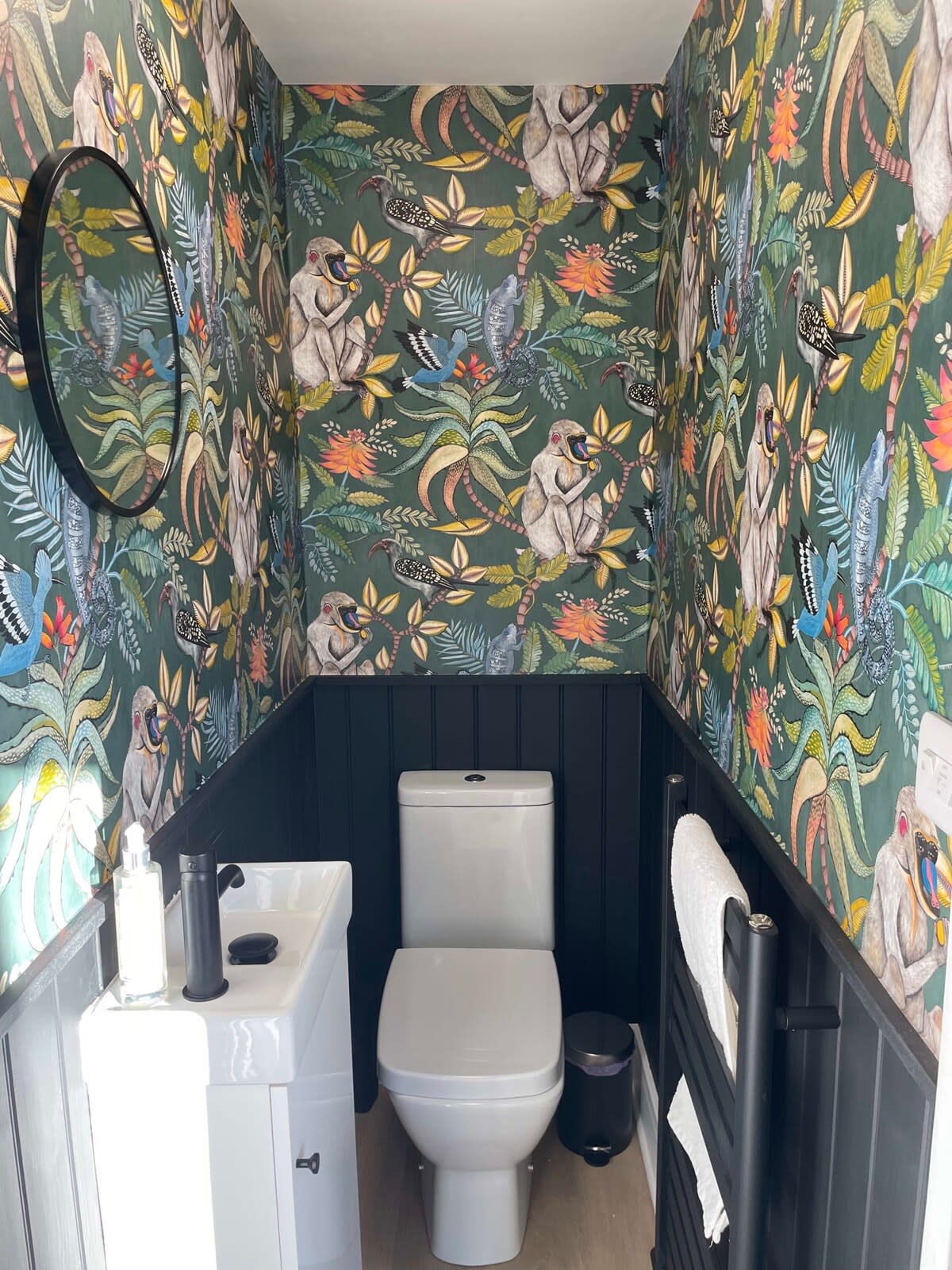 There is also a downstairs cloakroom with WC and sink.